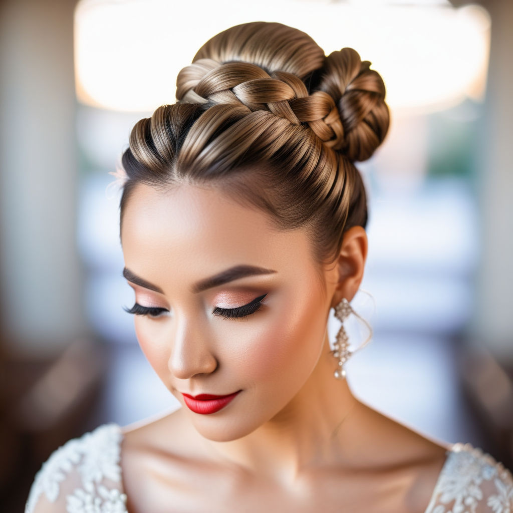 40 Ways To Wear Wedding Flower Crowns & Hair Accessories | Low bun wedding  hair, Bride hairstyles, Indian bridal hairstyles