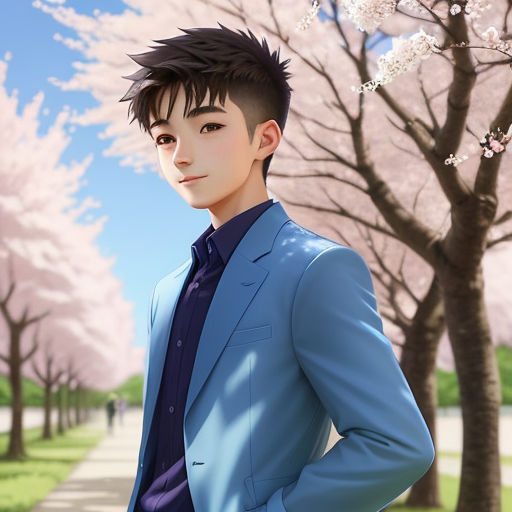 Premium AI Image | Anime character with a coat and a man in a suit  generative ai