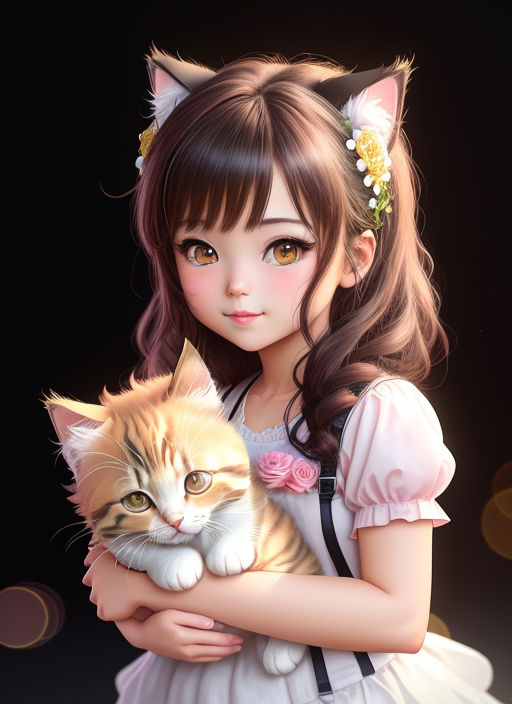Anime Animegirl Cute Cutegirl Brownhair Browneyes Beautiful Adorable  Free  transparent png image  HubPNG