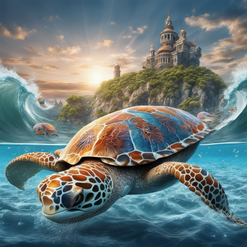 flying turtle wallpaper