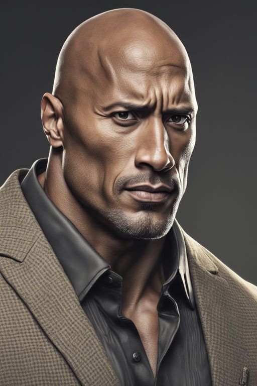 ArtStation - Dwayne Johnson (young rock)