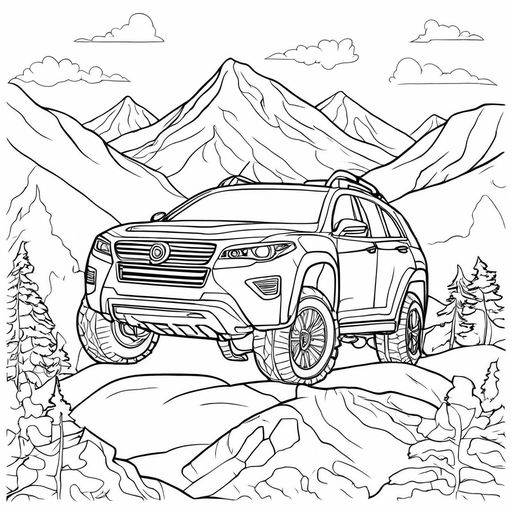 land cruiser coloring pages