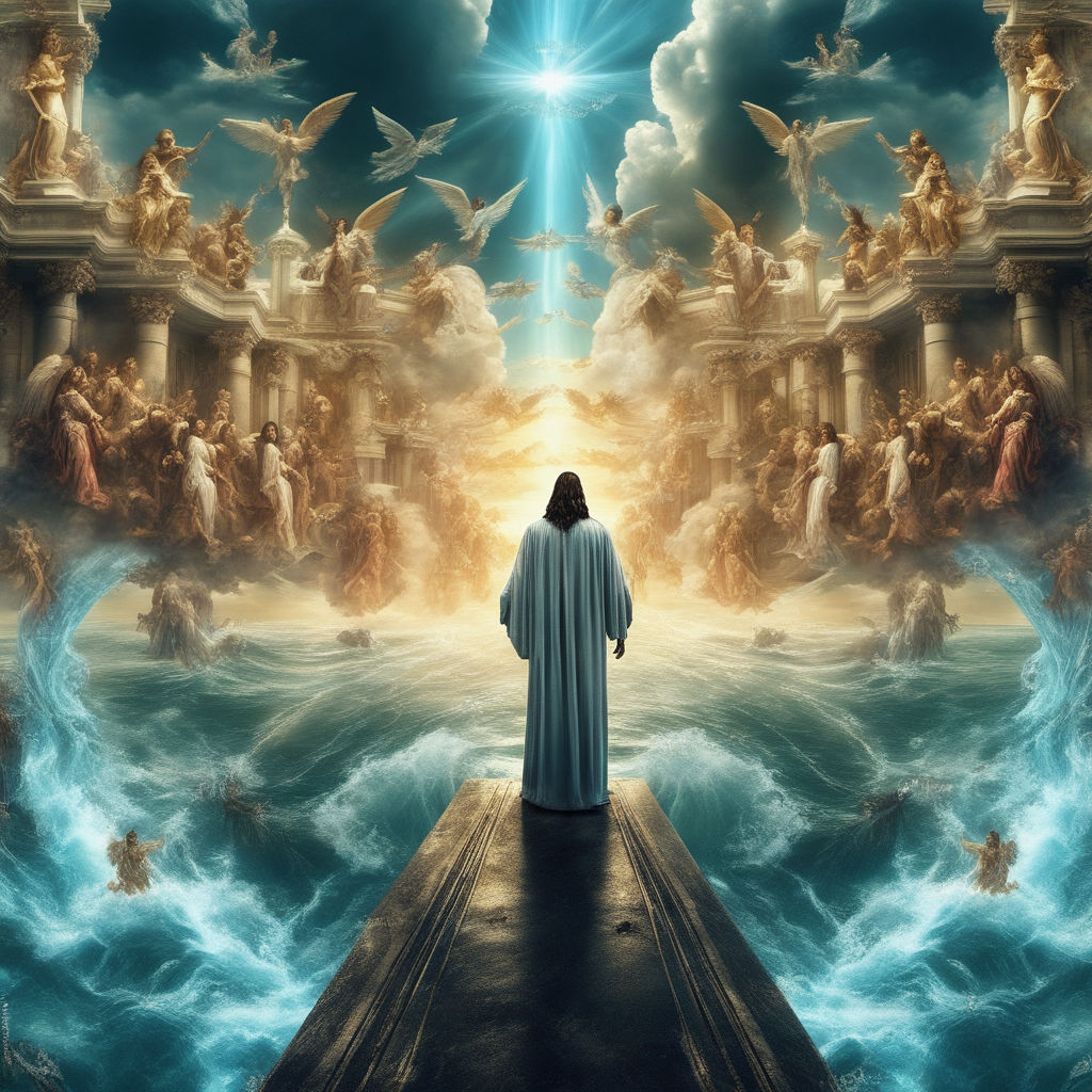 jesus in heaven images