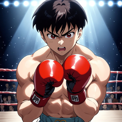 boxing stance anime