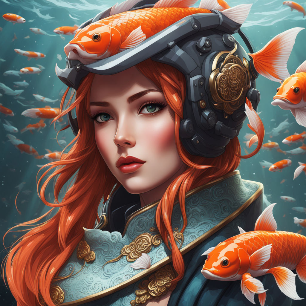 ArtStation - tropical fish girl