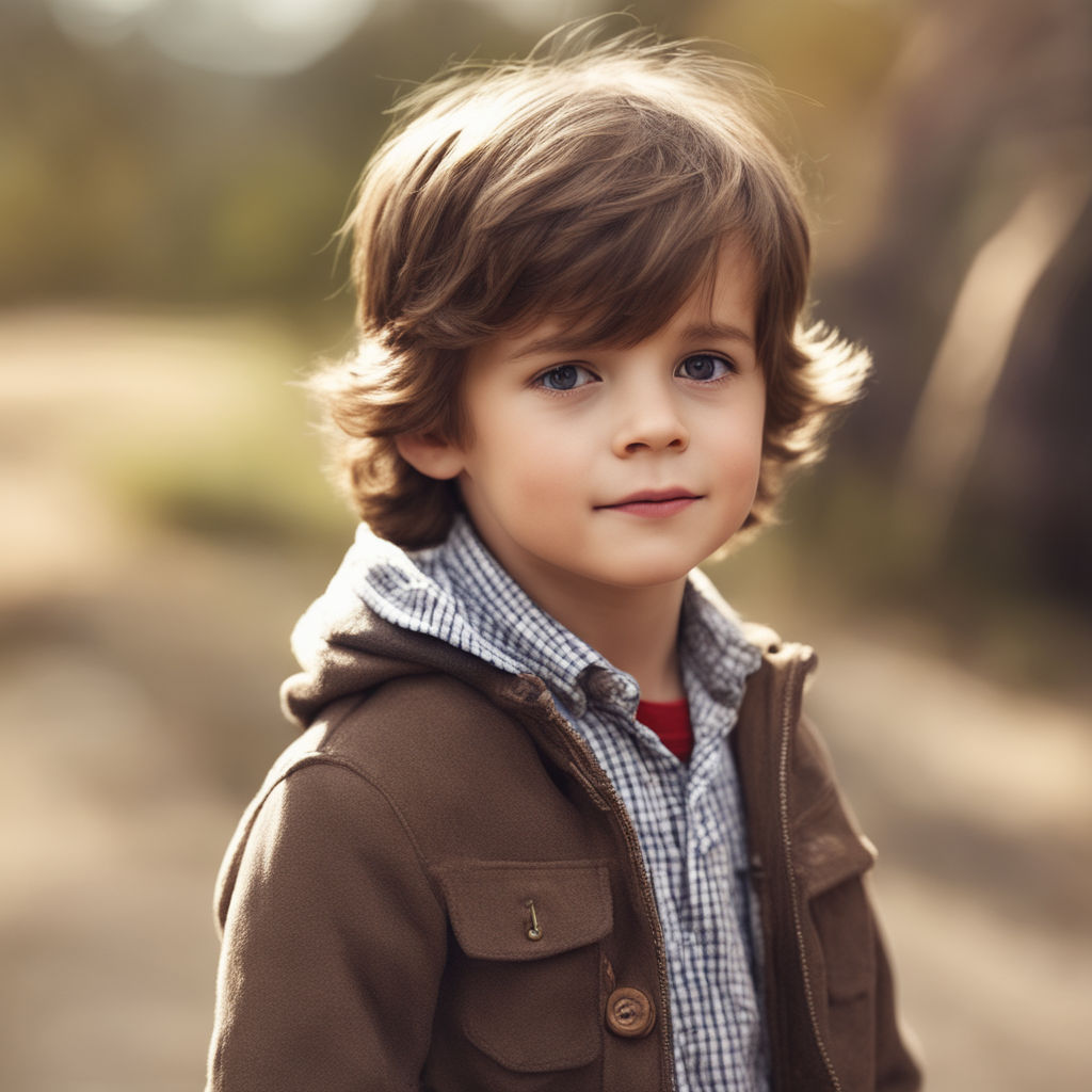 little boy with light brown hair