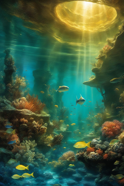 Sublime Underwater Paradise: Dive into a Mesmerizing 8K Anime