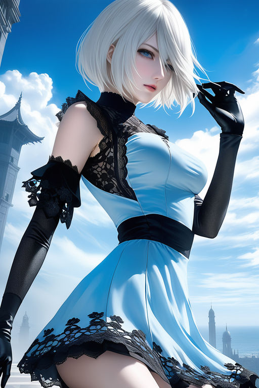 2B from NieR: Automata White Sky 