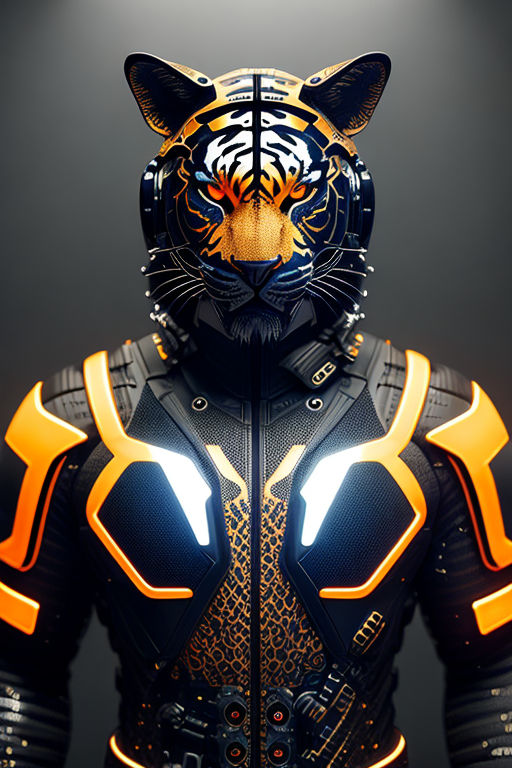 bengal tiger wearing a football helmet and shoulder pads - Playground AI