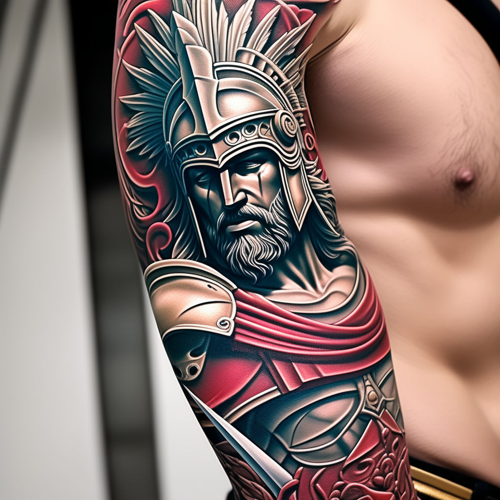 The Spartan King Tattoo M.88722-70190 Artist @nachhattar_tattoosss #Spartan  #Spartans #greekmythology #sparta #warrior #warriors #warri... | Instagram