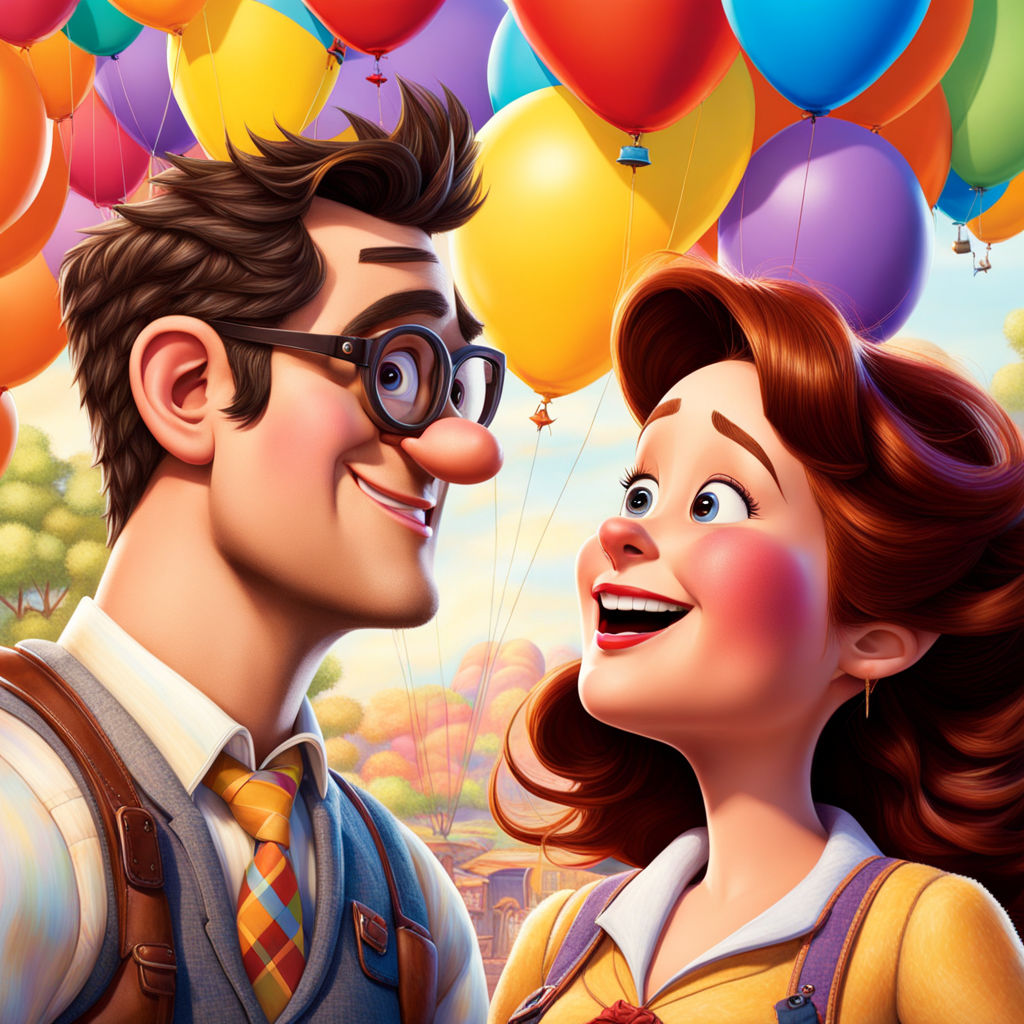 movie: up / characters: carl & ellie  Cute couple wallpaper, Up pixar, Up  carl and ellie