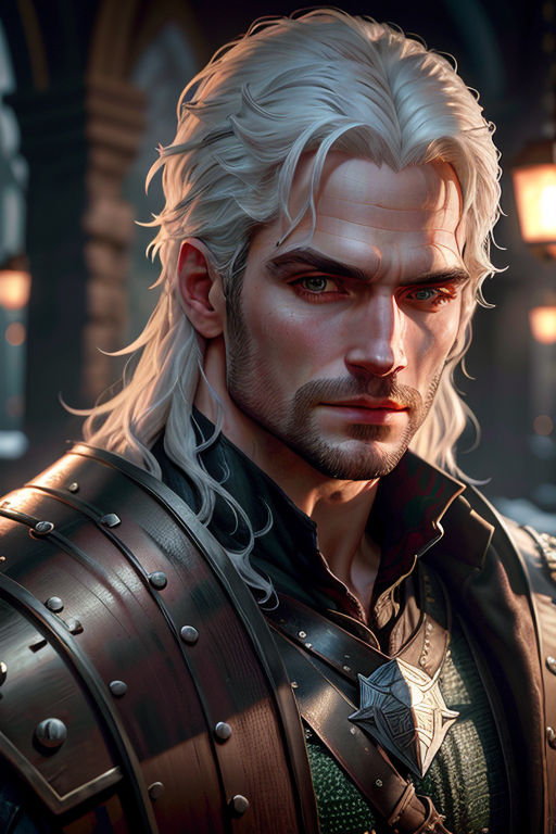 KREA - portrait of geralt of rivia from the witcher, unreal engine, octane  render, studio lighting, intricate details, anime style