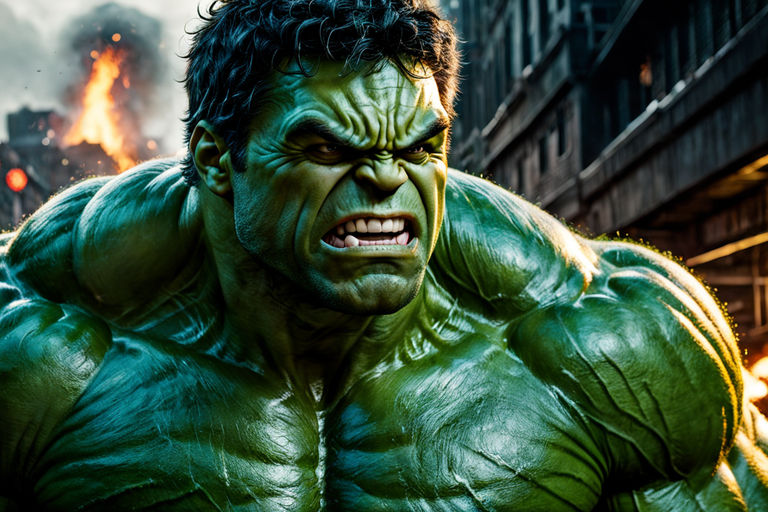 angry screaming hulk