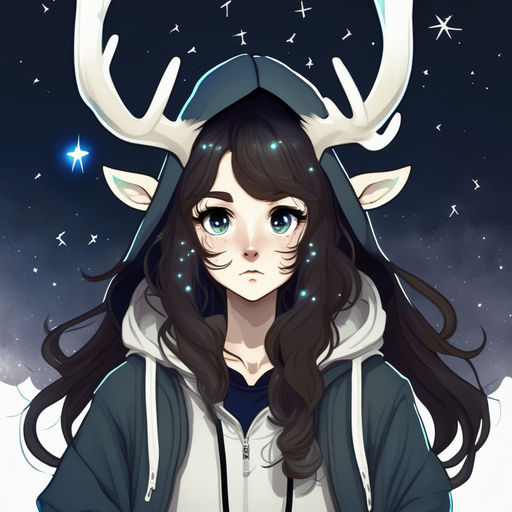 Deer Anime Drawing Sketch, deer, antler, child png | PNGEgg