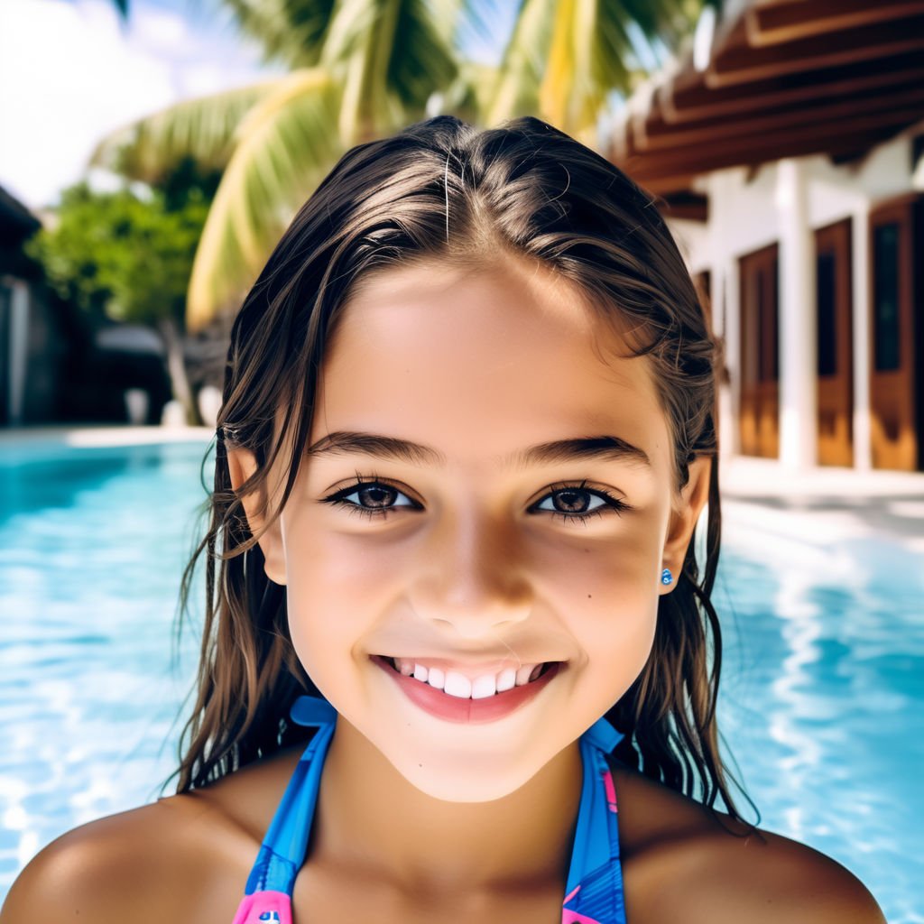 15 year old girl in bikini portrait - Playground