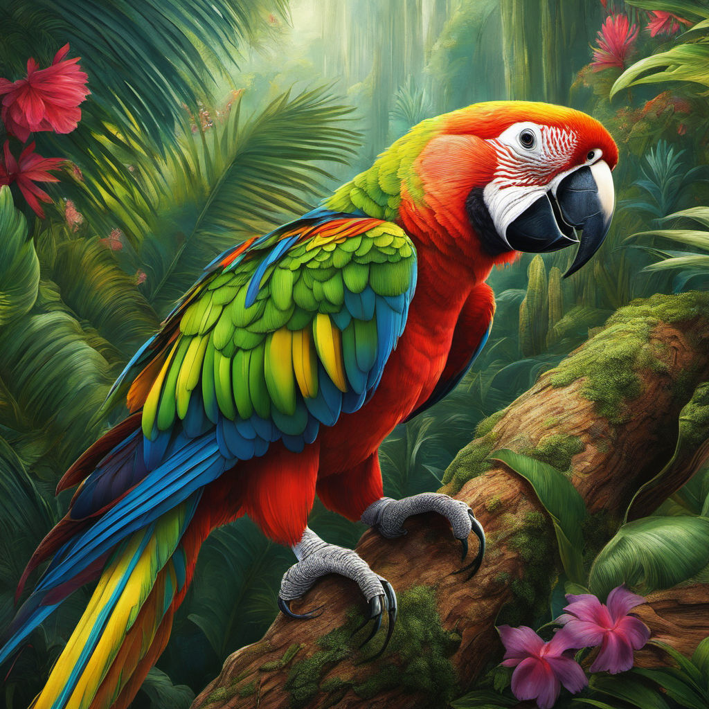 How to Draw a Parrot - A Fun and Colorful Parrot Drawing