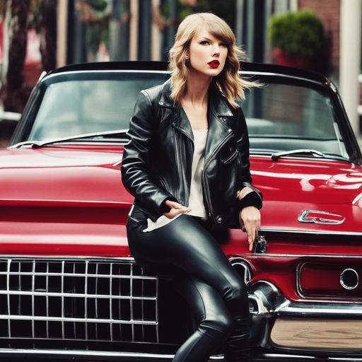 Getaway Car Red Taylor Swift Digital Art Print