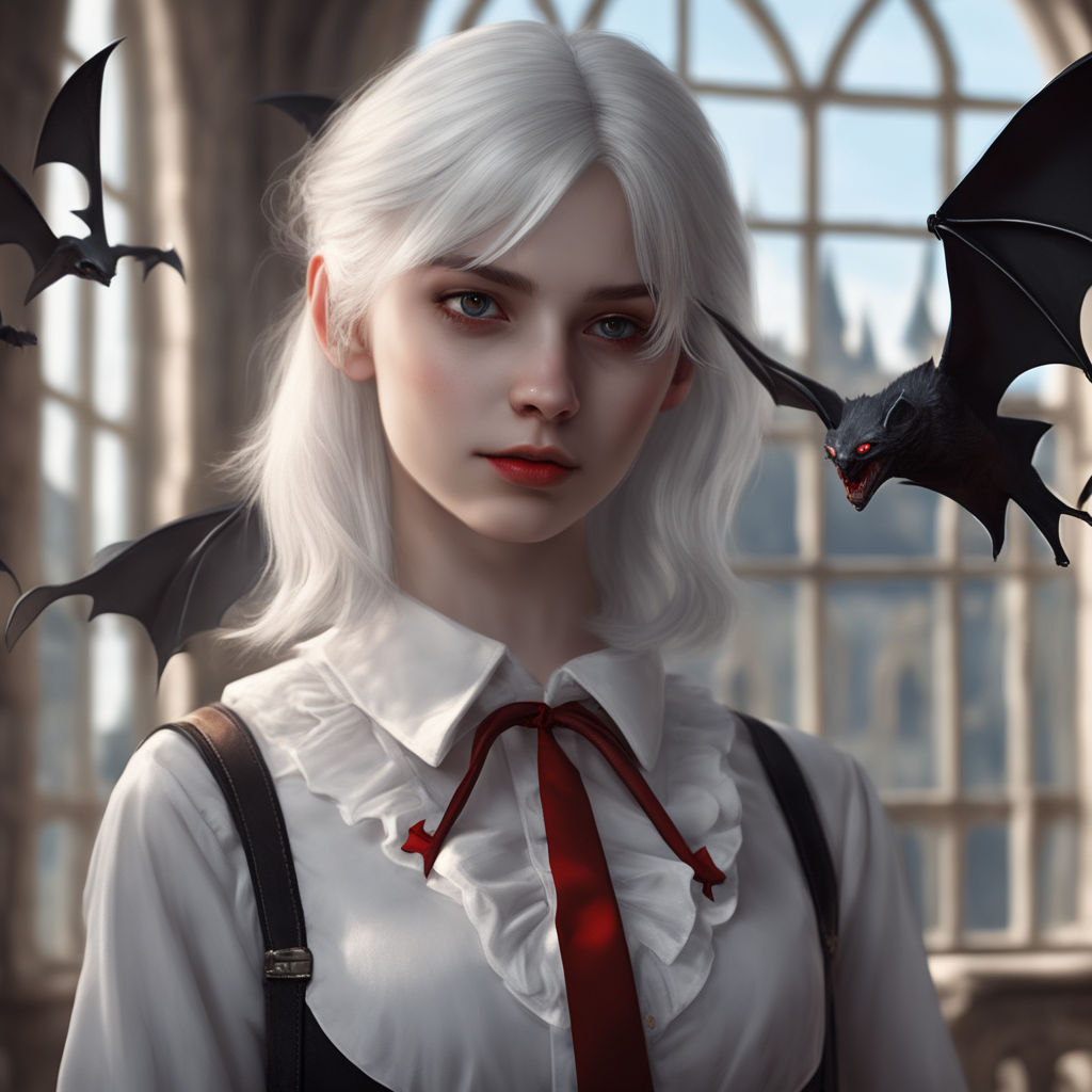 anime vampire girl with wings