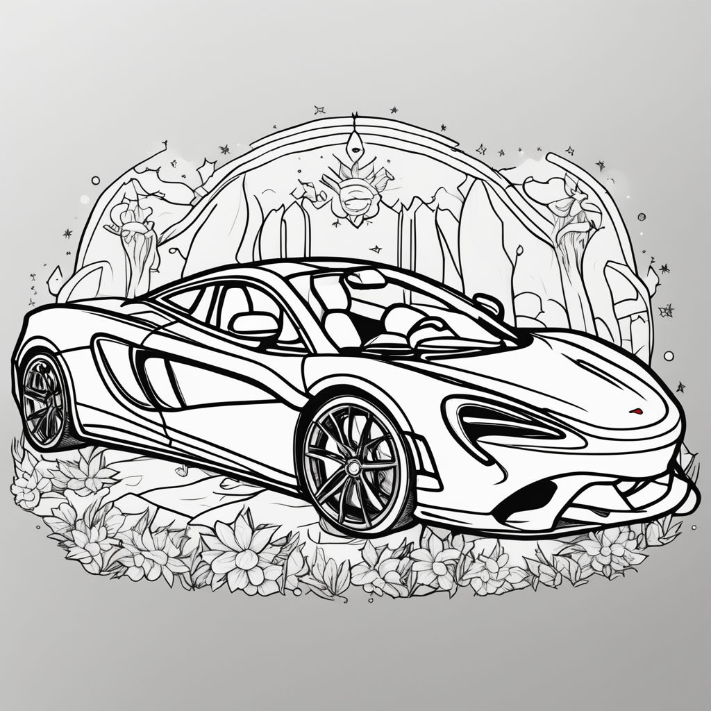 mclaren p1 coloring pages