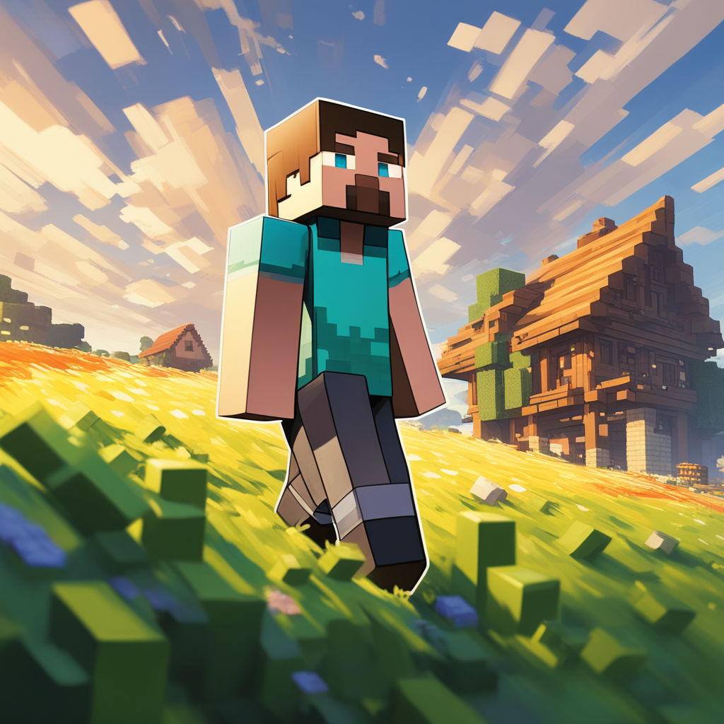 Personnage Minecraft Avec Pioche à La Main Photo éditorial - Illustration  du exploration, main: 180374941