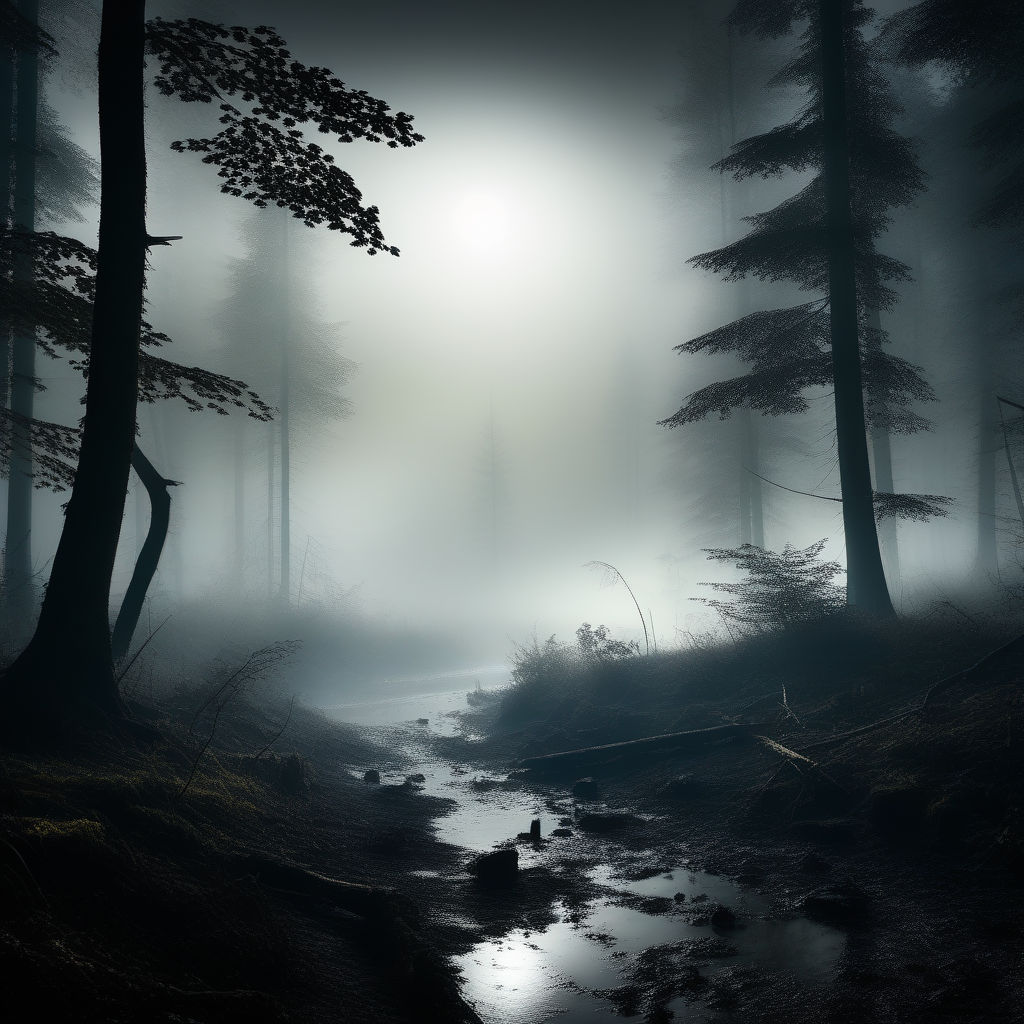 Dark Forest  Night forest, Misty forest, Forest wallpaper