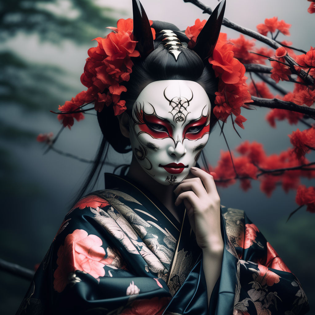 Kimono Women – Japanese Oni Masks