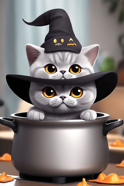 cute witch cartoon face