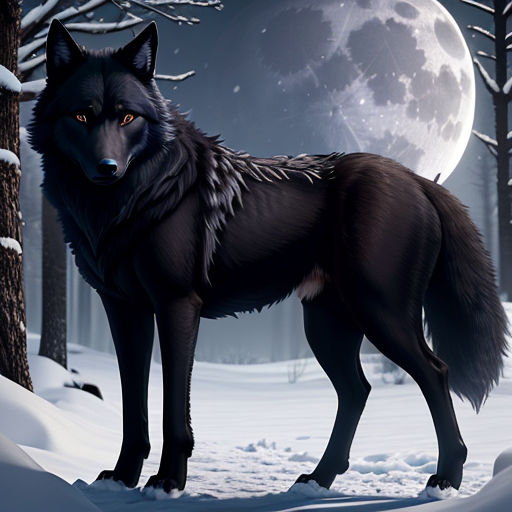 Download Gray And Black Wolf In Blue Wallpaper  Wallpaperscom