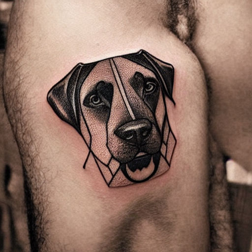 Tattoo uploaded by Erika Lizette Luna • #Dog #Labrador #Origami  #origamianimals #dogtattoo • Tattoodo