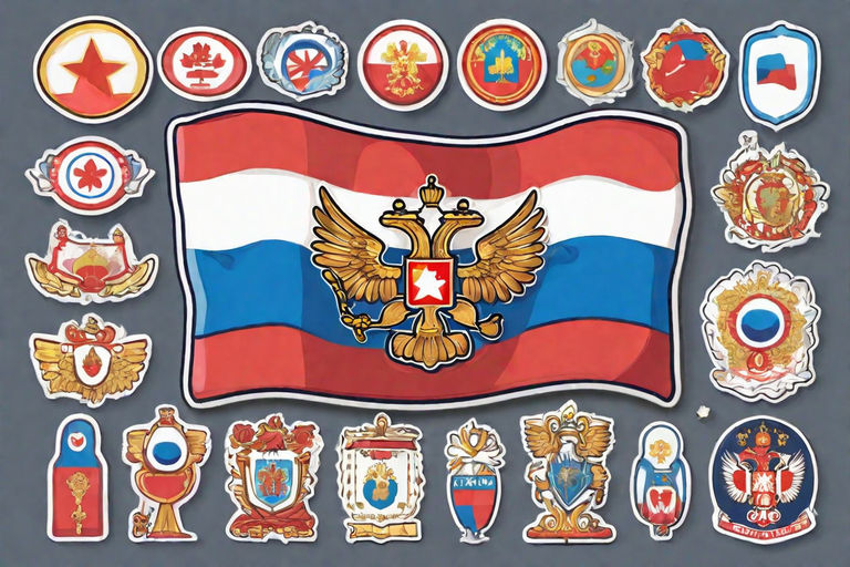 Flag Russian With Civil Proportions Vector Russian Flag Flat