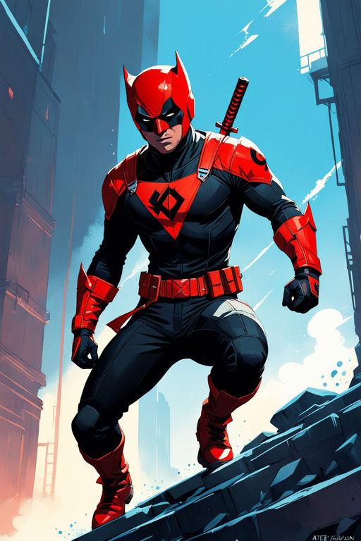 Traje Rojo y Negro de Deadpool