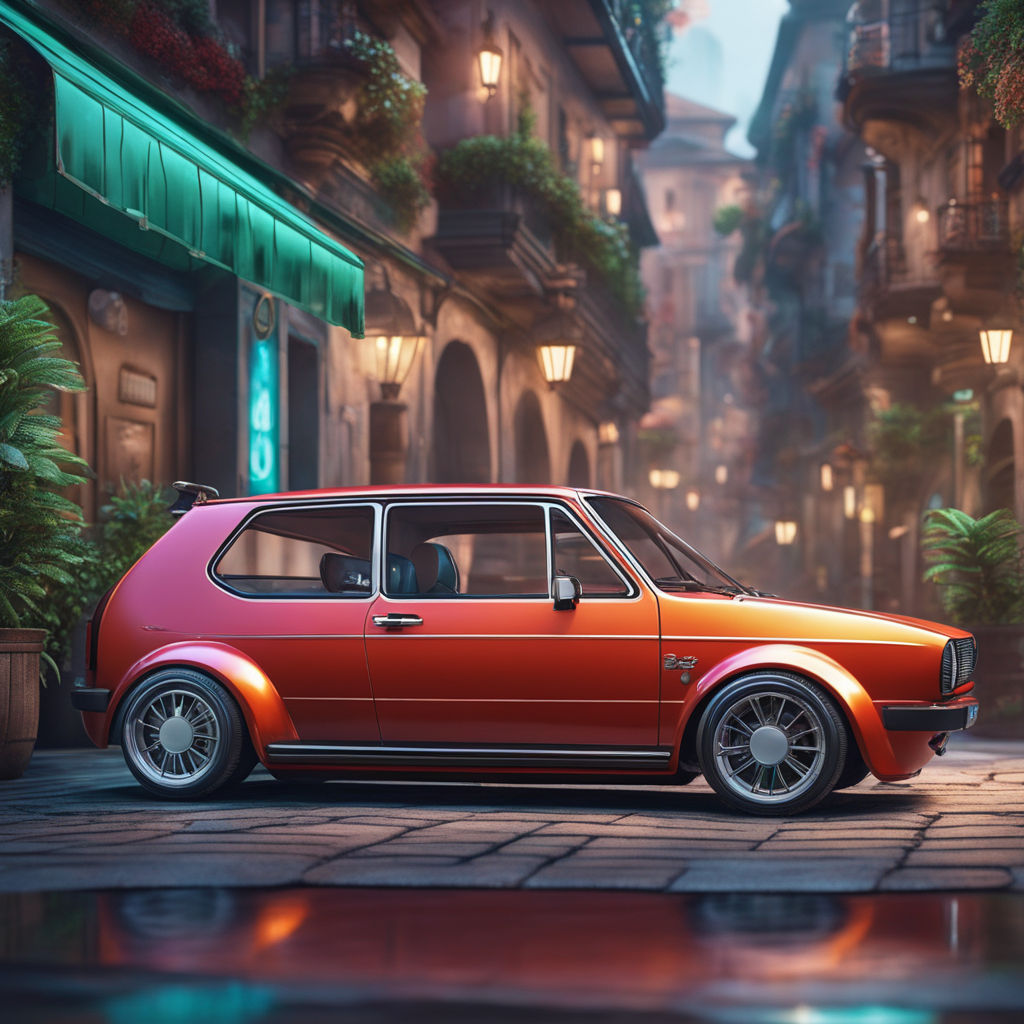 2021 VW Golf GTI Rendered With Mk1 Retro Vibes