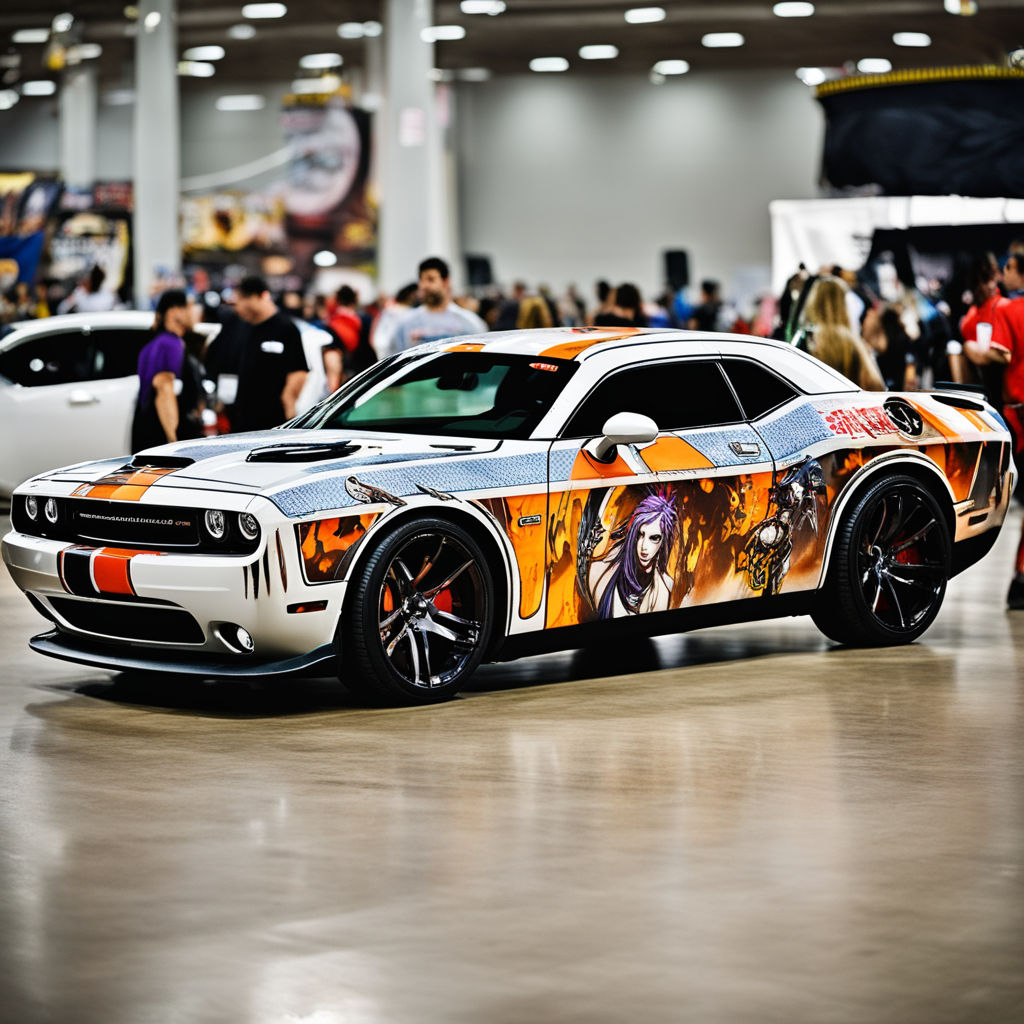 Dodge Charger Hellcat Widebody with Purple Decal by CartoonAnimeFan2000 --  Fur Affinity [dot] net
