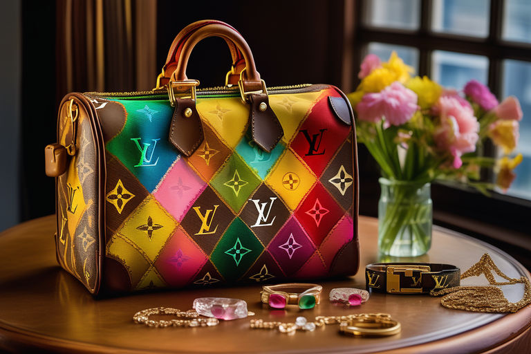 Custom Lv Speedy Bag Flower Vase