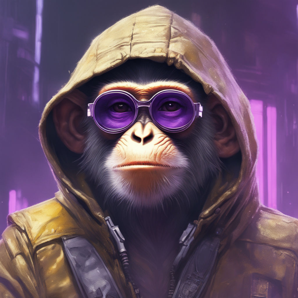 Lexica - Discord profile picture of a monkey wearing sunglasses and a suit,  looking to the side, cool, relistic