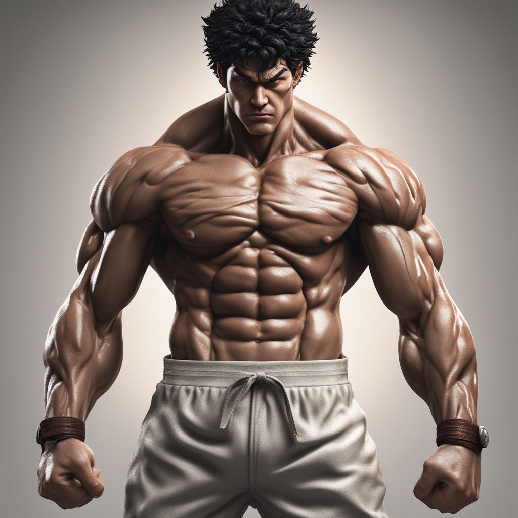 prompthunt: Live action movie, Grappler Baki character, Yujiro Hanma,  Destructive force Ultra Real Detail Cinematic 8K