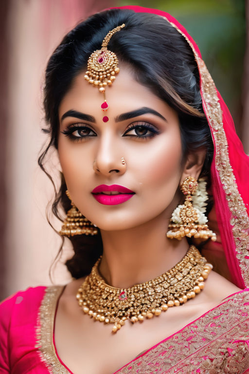 लाल साड़ी के साथ मेकअप कैसे करें How to do Full Face Makeup with Red Saree  | Deepti Ghai Sharma - YouTube