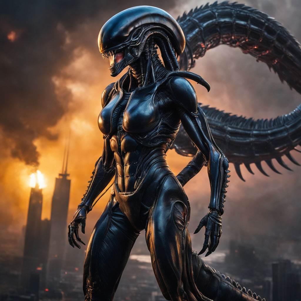 female xenomorph transformation