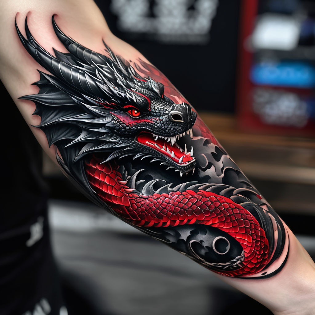 Badass Dragon Tattoo (3pcs) – Wyvern's Hoard