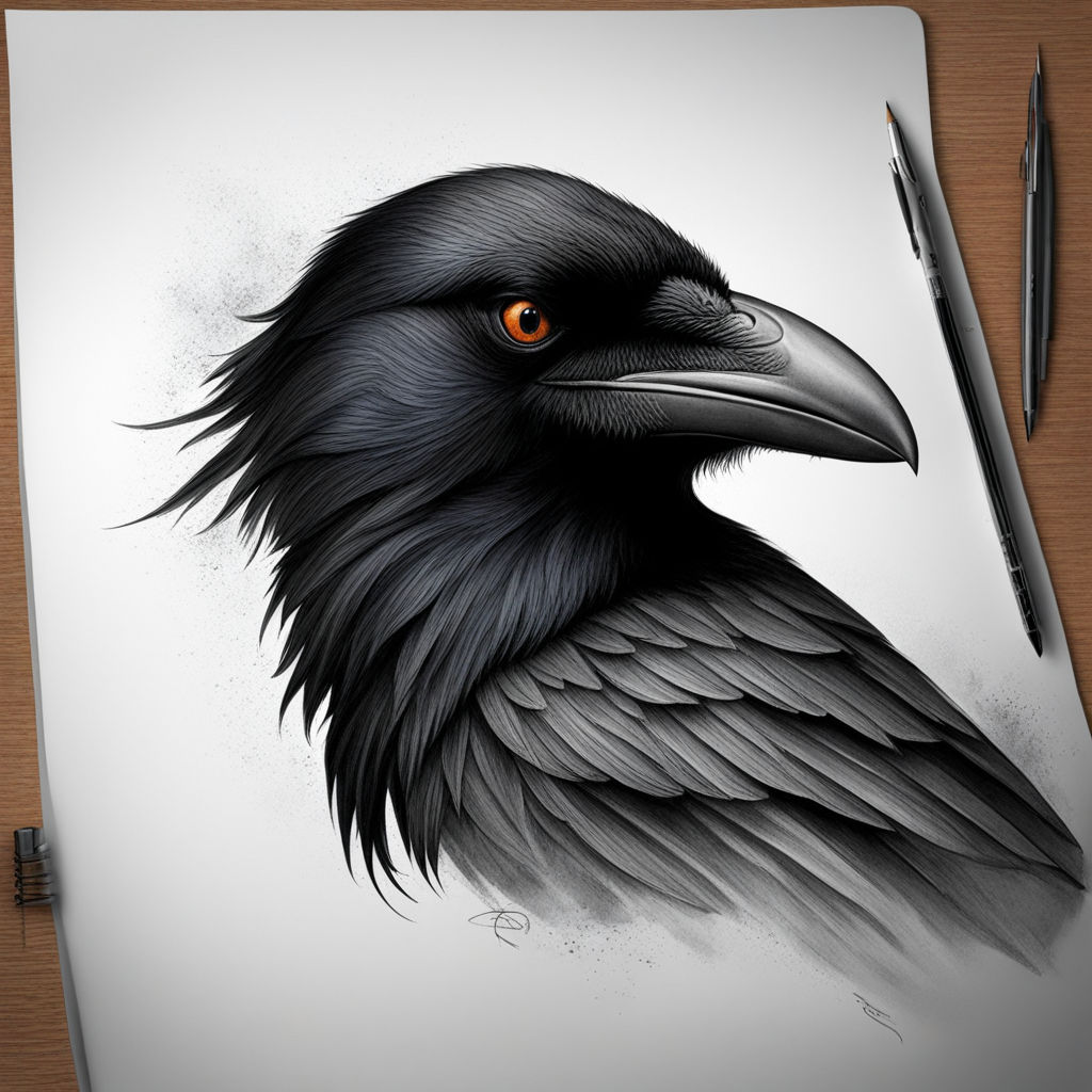 Charcoal Drawing Lesson – Raven