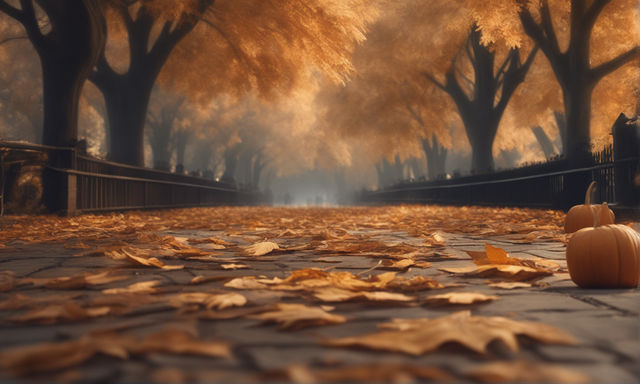 Autumn Wallpaper Anime Hd Background, 3d Background Rendering Brown Autumn  Leaves On A Park Bench In The Middle Of A Puddle Autumn Theme, Hd  Photography Photo Background Image And Wallpaper for Free