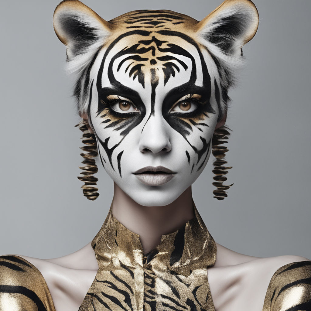 white tiger makeup