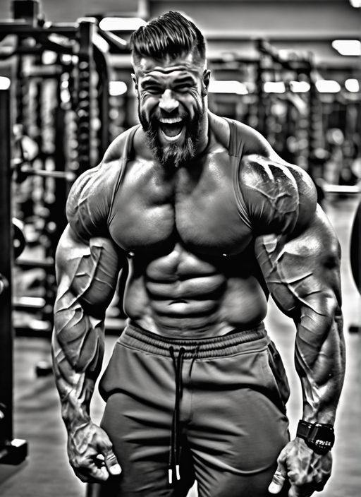 00115 a black and white photo of the greatest gigachad, huge upper body,  musclular, shirtless, oiled - ImgPile