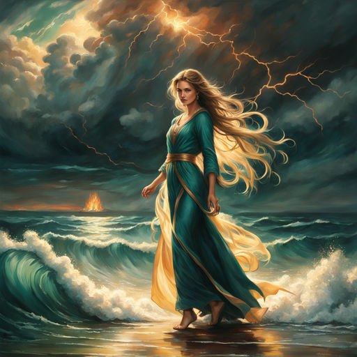 Evil beautiful Goddess of the Storm and Sea - Playground