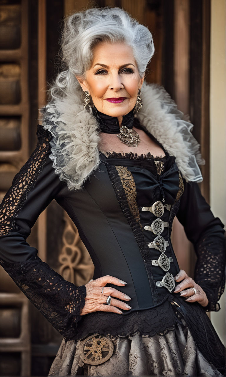 Older Women Over 60 Wearing Corset 