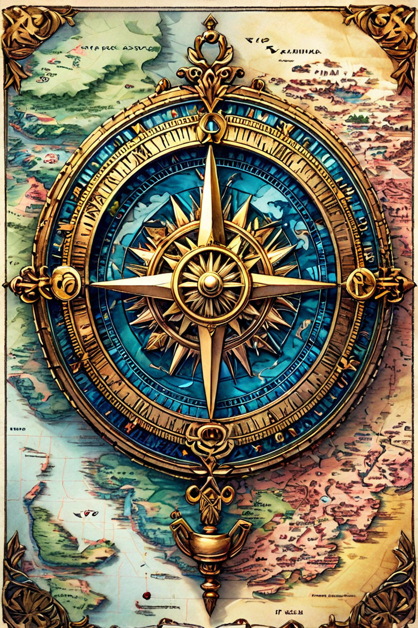 How to Draw a Compass Rose on Your Fantasy Maps — Map Effects