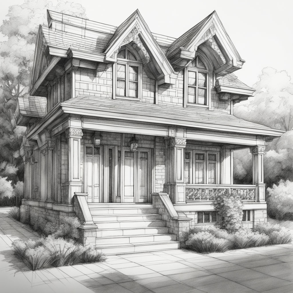 House Portrait Pencil Sketch Drawing | Dream house drawing, House  portraits, House portrait painting