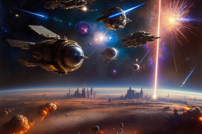 spaceship battle wallpaper hd