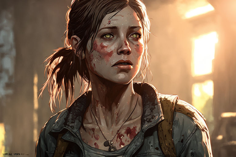 Ellie Williams, short hair, freckles, video game characters, The Last of Us,  video games, video game girls, video game art, interior, CGI, Naughty Dog