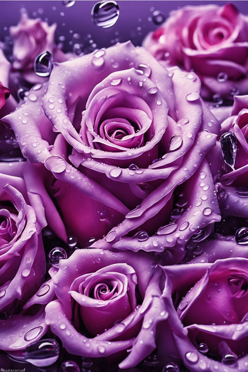 violet colour roses